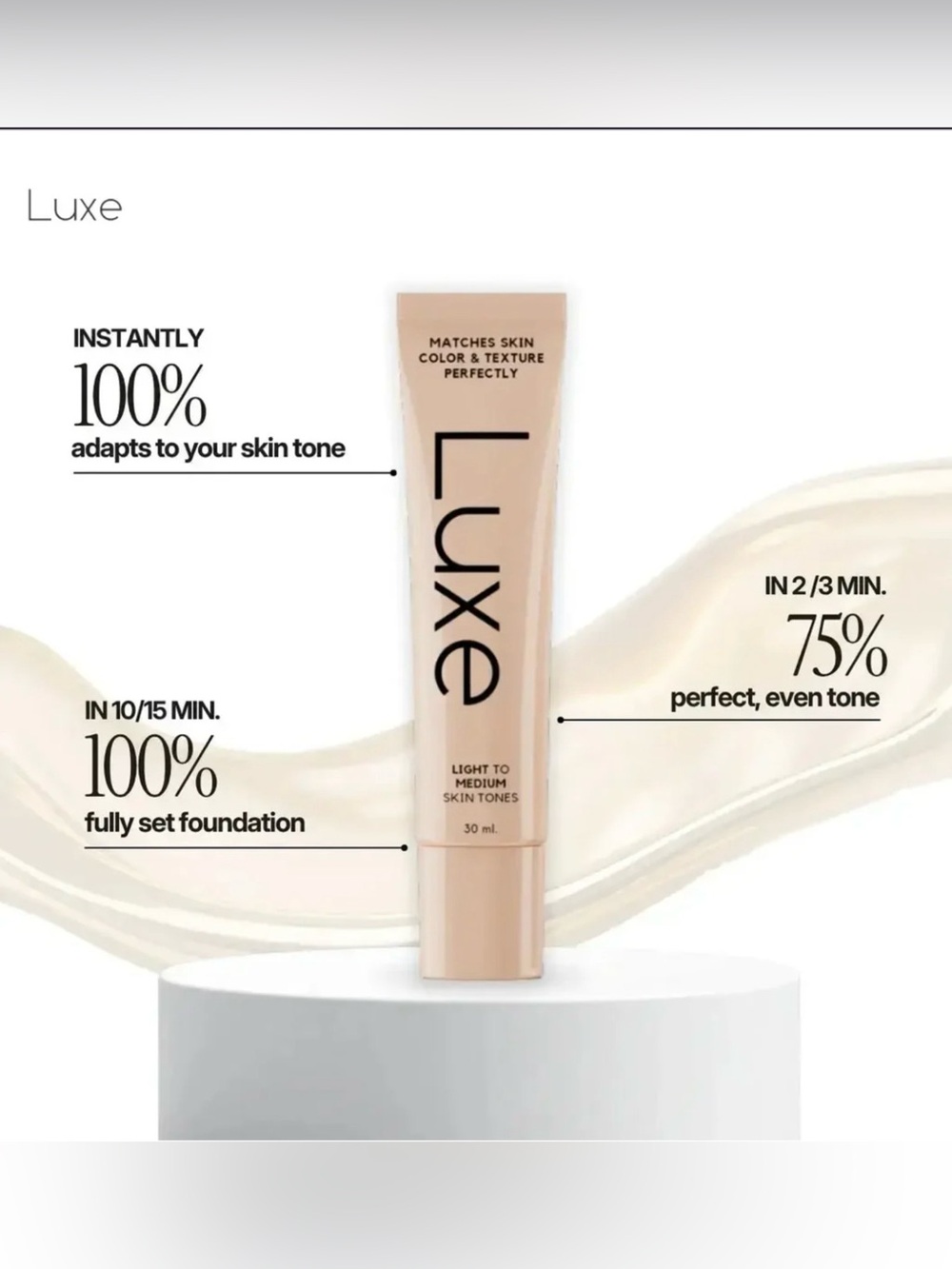 Luxe Foundation Tube - medium dark